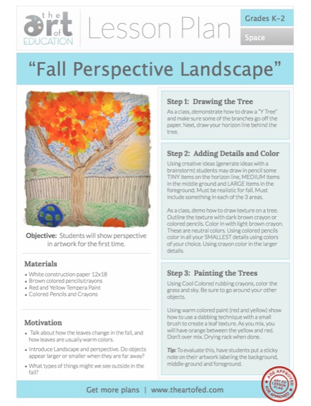 Fall Perspective Landscape: Free Lesson Plan Download | The Art of Ed
