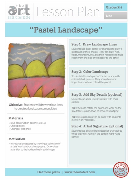 Pastel Landscape: Free Lesson Plan Download | The Art of Ed
